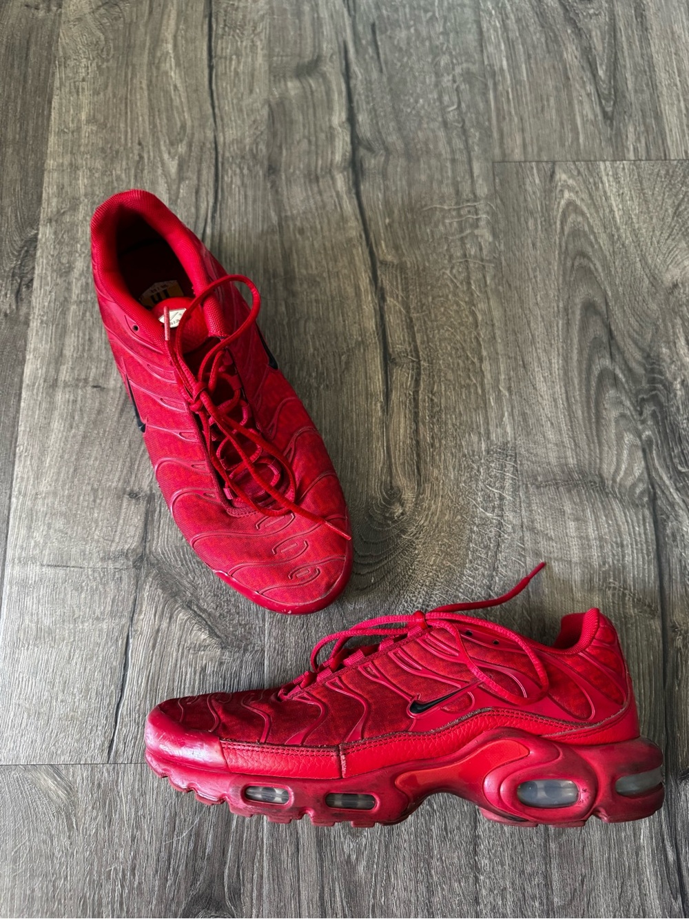 Nike Sneakers Air Max Plus University Red shoes men size 11.5